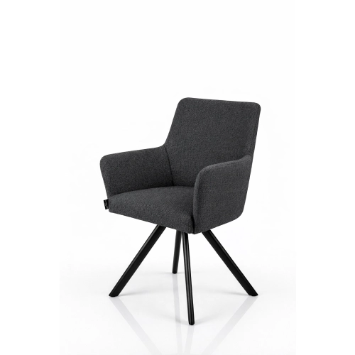 Krzesło Obrotowe KR-158 Kolory Tkanina Odcień Grafitowego / Ciemny Szary